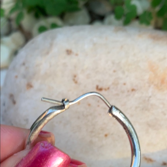Sterling Silver Hoop Earrings - Picture 9 of 14